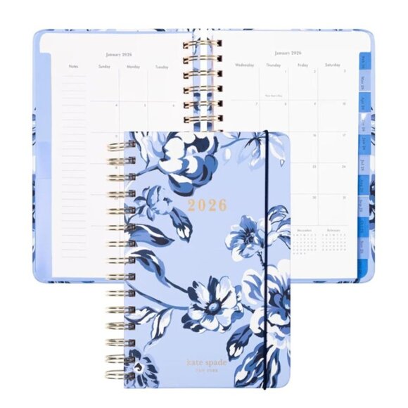 Kate Spade New York Daily Hardcover 2026 Planner Floral Toile Weekly & Monthly - Picture 3 of 8